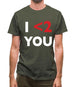 I <2 You Mens T-Shirt