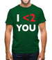 I <2 You Mens T-Shirt