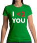 I <2 You Womens T-Shirt