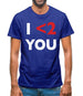 I <2 You Mens T-Shirt