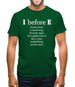 I Before E Mens T-Shirt
