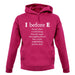 I Before E unisex hoodie