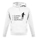 I Came I Saw I Served unisex hoodie