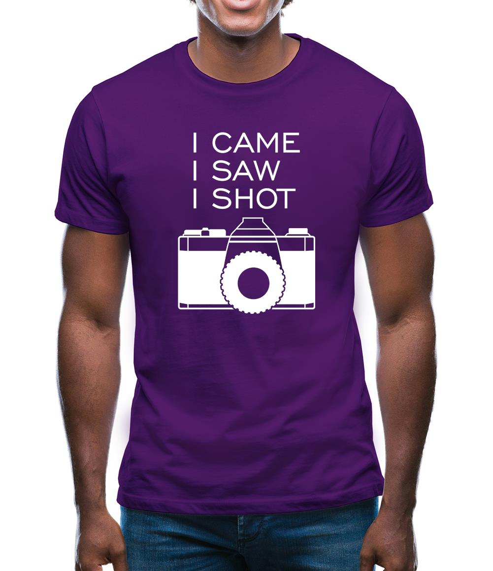 I Came I Saw I Shot Mens T-Shirt