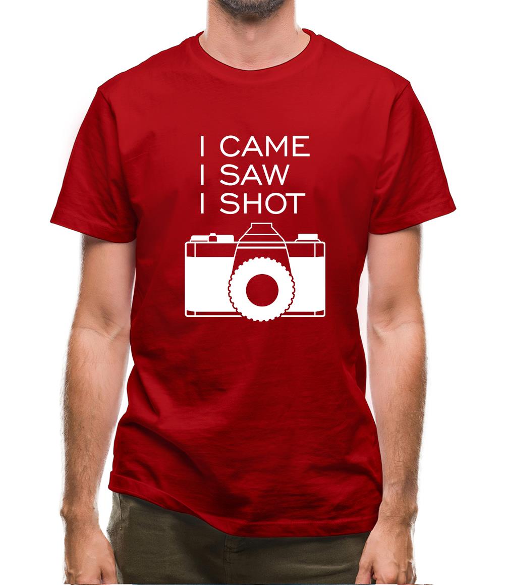 I Came I Saw I Shot Mens T-Shirt