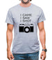 I Came I Saw I Shot Mens T-Shirt