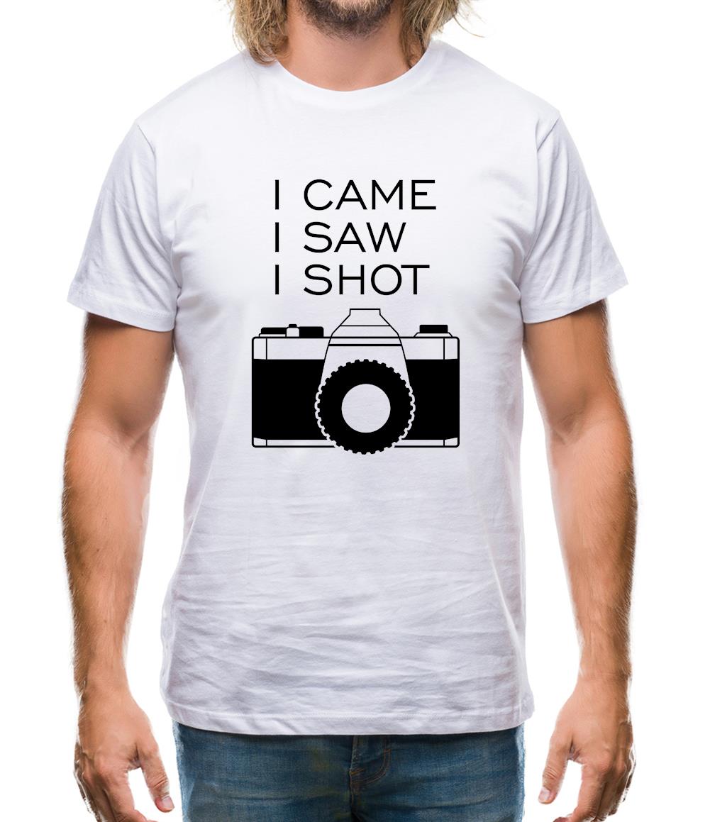 I Came I Saw I Shot Mens T-Shirt