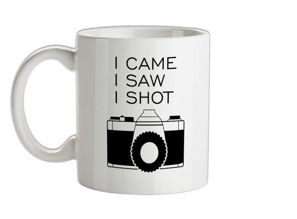 I Came I Saw I Shot Ceramic Mug