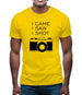 I Came I Saw I Shot Mens T-Shirt