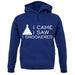 I Came I Saw I Snookered unisex hoodie