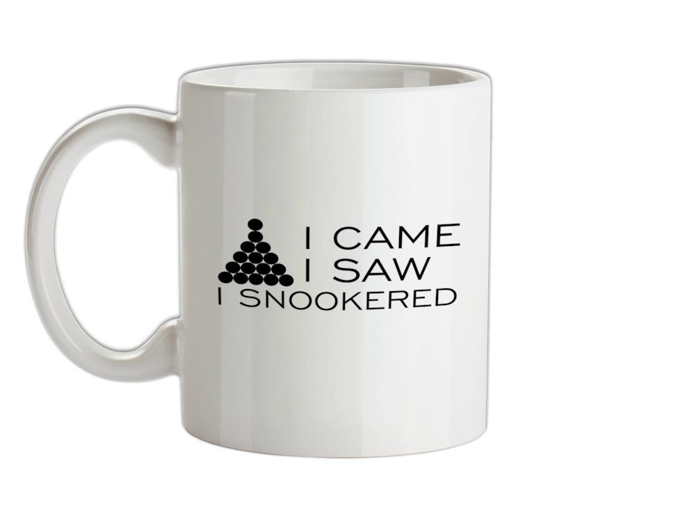 I Came I Saw I Snookered Ceramic Mug