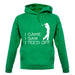 I Came I Saw I Tee'D Off unisex hoodie