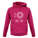 I Doughnut Like You unisex hoodie