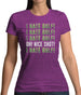 I Hate Golf Womens T-Shirt