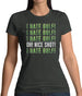 I Hate Golf Womens T-Shirt