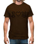 I Love U (Pixels) Mens T-Shirt