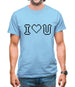 I Love U (Pixels) Mens T-Shirt