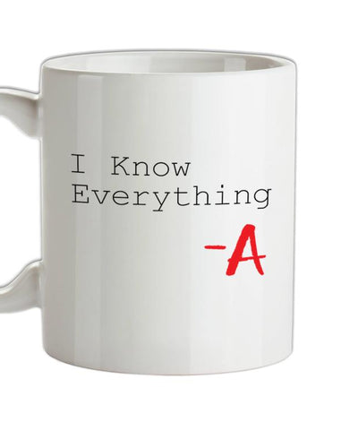 I Know Everything Ceramic Mug