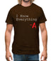 I Know Everything Mens T-Shirt