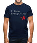 I Know Everything Mens T-Shirt