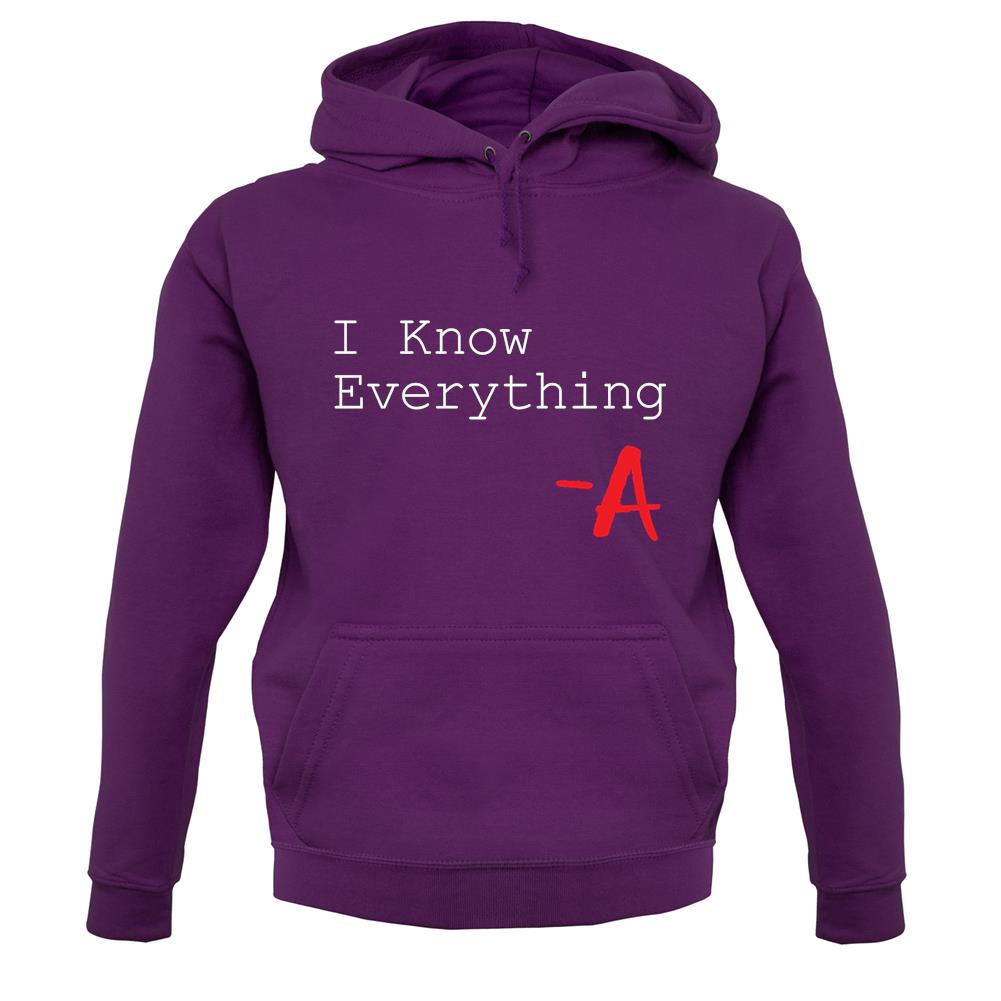 I Know Everything unisex hoodie