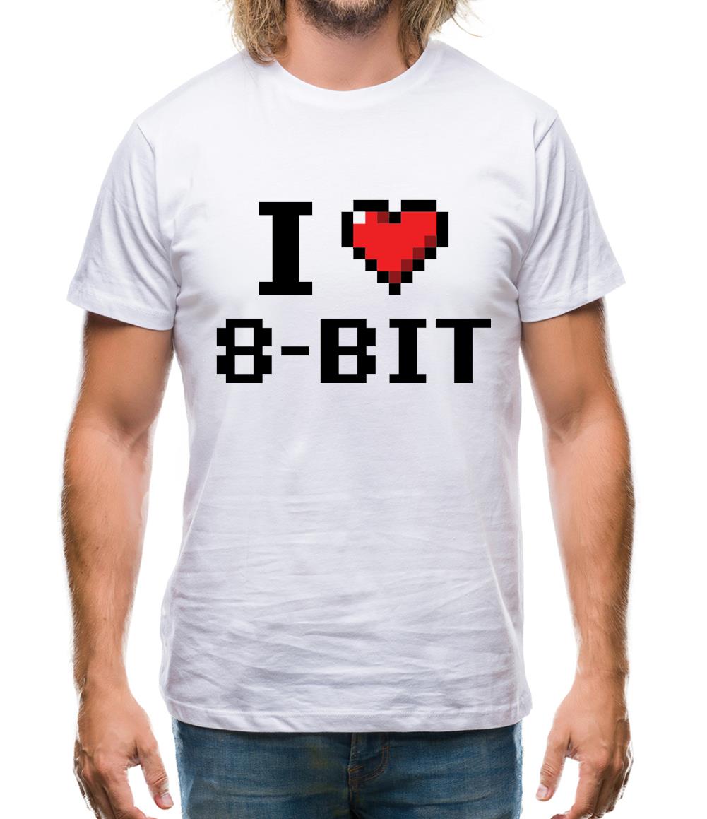 I Love 8-Bit Mens T-Shirt