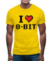 I Love 8-Bit Mens T-Shirt