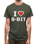 I Love 8-Bit Mens T-Shirt