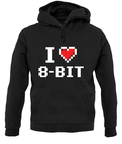 I Love 8-Bit unisex hoodie