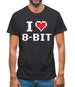 I Love 8-Bit Mens T-Shirt