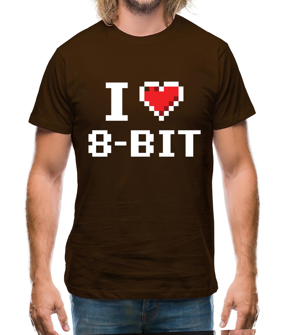 I Love 8-Bit Mens T-Shirt