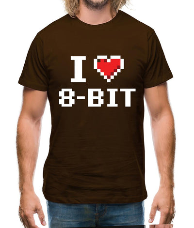 I Love 8-Bit Mens T-Shirt