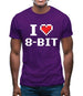 I Love 8-Bit Mens T-Shirt