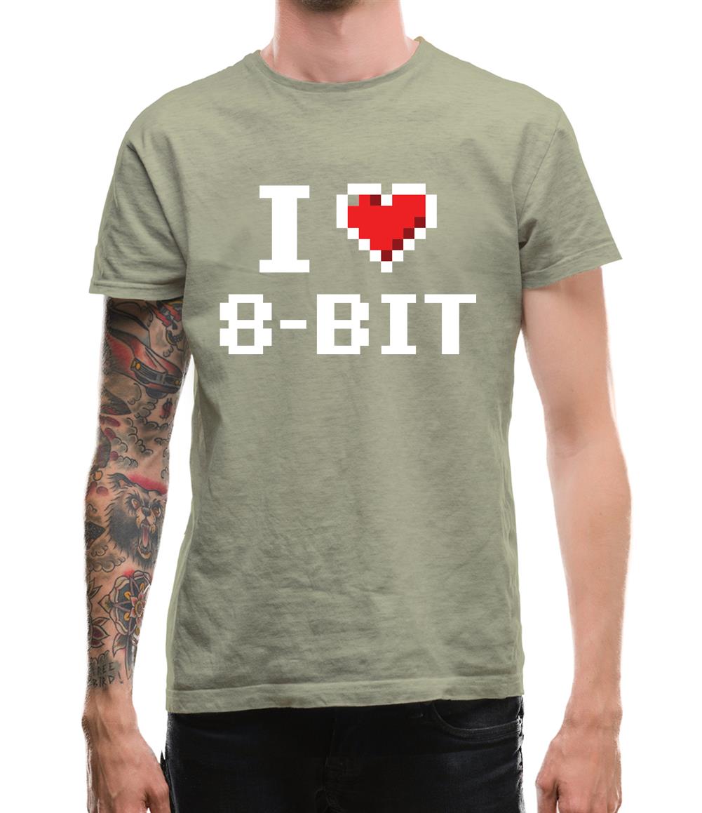 I Love 8-Bit Mens T-Shirt