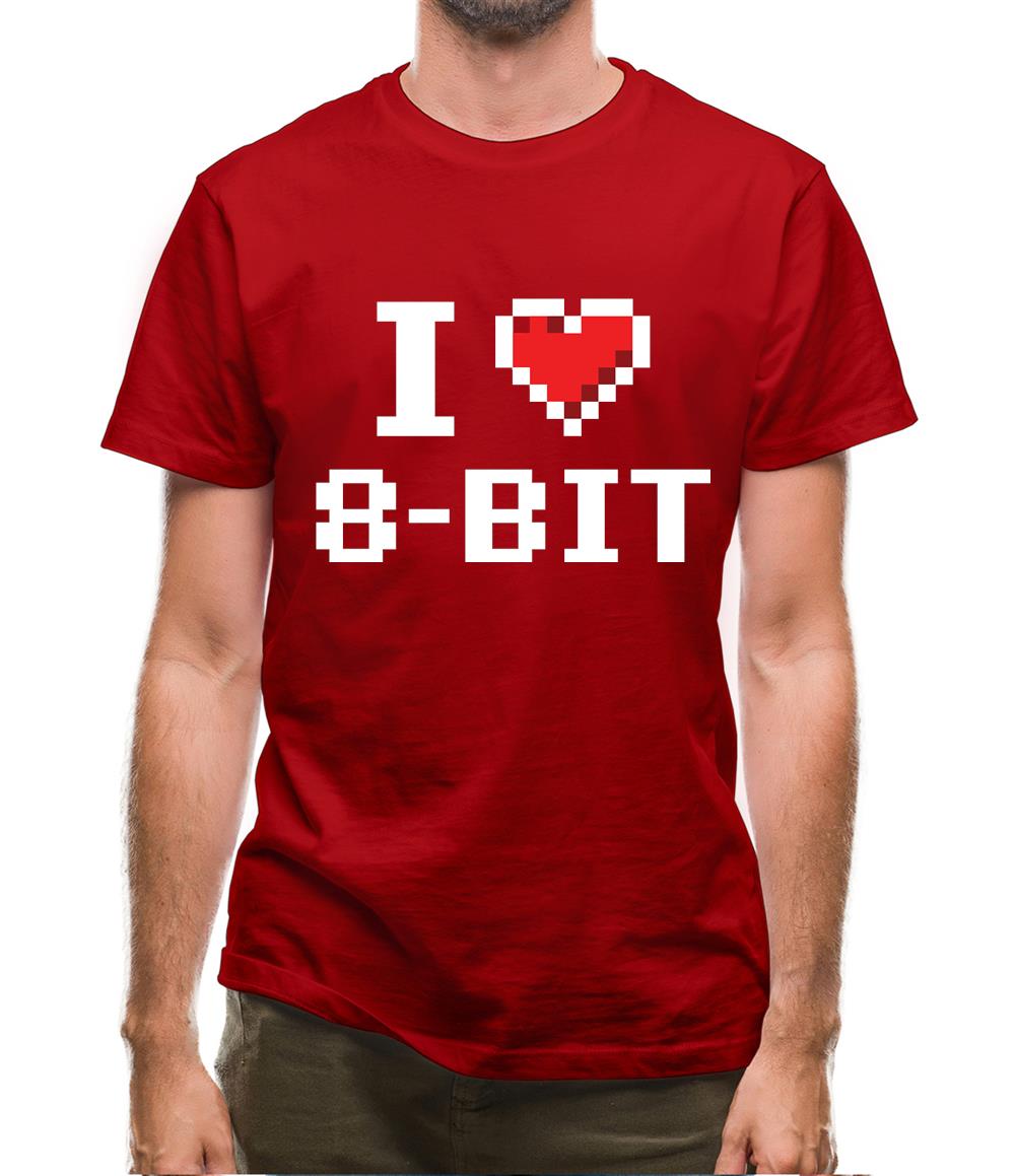 I Love 8-Bit Mens T-Shirt