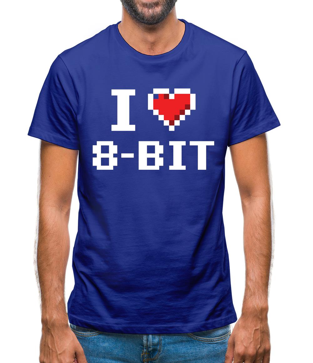 I Love 8-Bit Mens T-Shirt