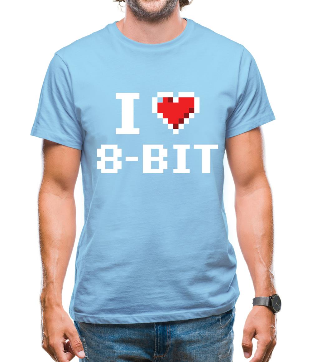 I Love 8-Bit Mens T-Shirt