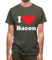 I Love Bacon Mens T-Shirt