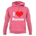 I Love Bacon unisex hoodie