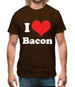 I Love Bacon Mens T-Shirt