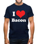 I Love Bacon Mens T-Shirt