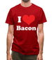 I Love Bacon Mens T-Shirt