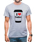 I Love Coffee Mens T-Shirt