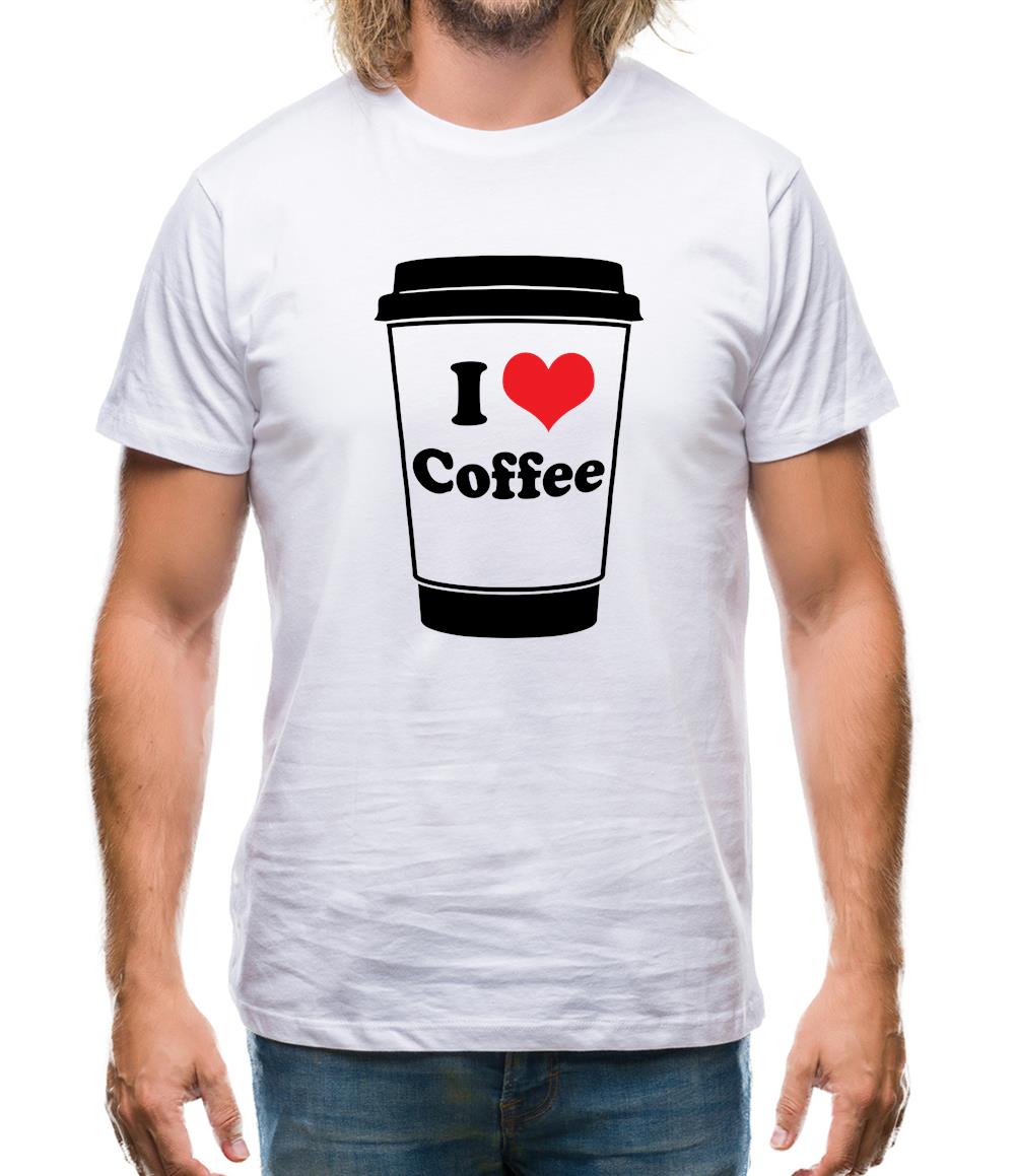 I Love Coffee Mens T-Shirt