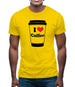 I Love Coffee Mens T-Shirt