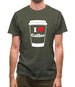 I Love Coffee Mens T-Shirt