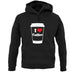 I Love Coffee unisex hoodie