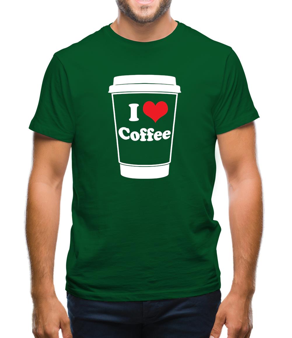 I Love Coffee Mens T-Shirt