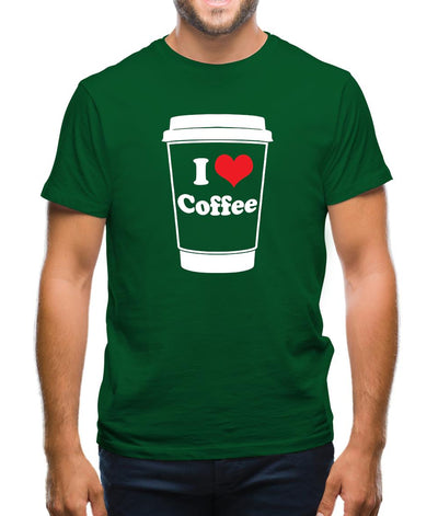 I Love Coffee Mens T-Shirt