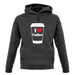 I Love Coffee unisex hoodie